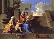 Nicolas Poussin The Saint Family on the stair France oil painting artist